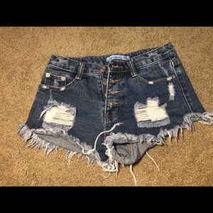 **SALE** A cute pair of ripped jean short shorts!